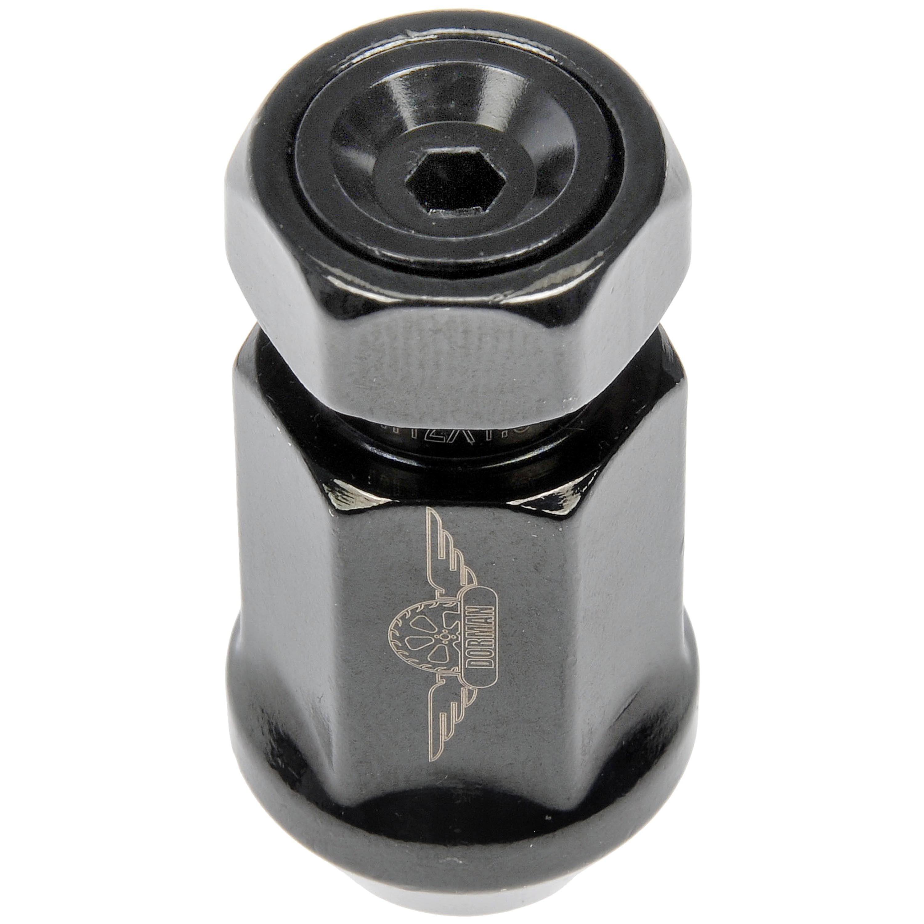 Dorman 712-345A Wheel Lug Nut for Specific Models, Black (Pack of 20)