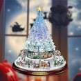 thumbnail image 4 of Christmas Tree Rotating Sculpture Train Decorations Paste Window Paste Stickers Christmas Decorations For Home, 4 of 7
