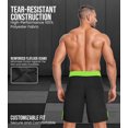 thumbnail image 3 of Exxact Sports MMA Shorts, IBJJF Ranked No Gi BJJ Jiu Jitsu Shorts for Men, Boxing, Cross Training & Grappling Shorts (Neon Green, AL), 3 of 7