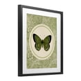 thumbnail image 2 of Stupell Industries Shabby Chic Green Butterfly Botanical Medallion Black Framed Print Under Glass, 17 x 21, by LSR Design Studio, 2 of 8