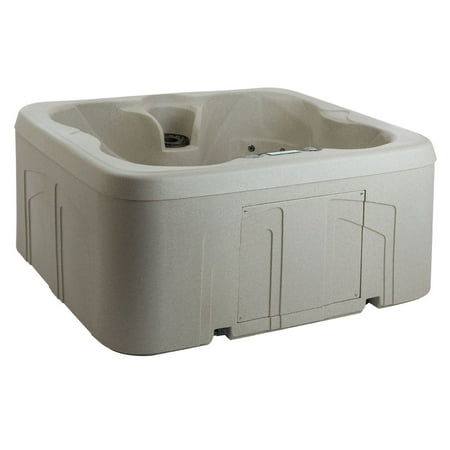Lifesmart Spas Rock Solid Simplicity 4 Person Plug & Play Hot Tub Spa with Cover