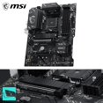 thumbnail image 3 of MSI B550 Gaming WIFI6E ATX motherboard for AMD Ryzen 5000, 5000 G, 4000 G, 3000, AM4 socket, DDR4 up to 4800+ MHz, PCIe 4.0 x16, M.2 Gen4, 1 Gbps LAN., 3 of 5