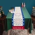 thumbnail image 1 of Big Sale ! Aedtie Table Cloth,Polyester Antependium,Innovation Independence Day Decorative Table Runner Linen Durable Table Mat Border Exclusively for Strong Table Cloth, 1 of 3