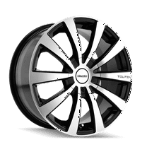 Touren Tr3-3130 18X8 5X110/5X115 40Et 72.62Cb Black/Machined Face/Machined Lip