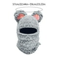 thumbnail image 2 of Bear Ski Machine Washable Knit Face With Ears & Face For Cold Weather Skiing Climbing Exercise Stool for Working Out under The Desk Elliptical Fitness Finds Exercise Gliders Pedal Exercise Reverse, 2 of 2