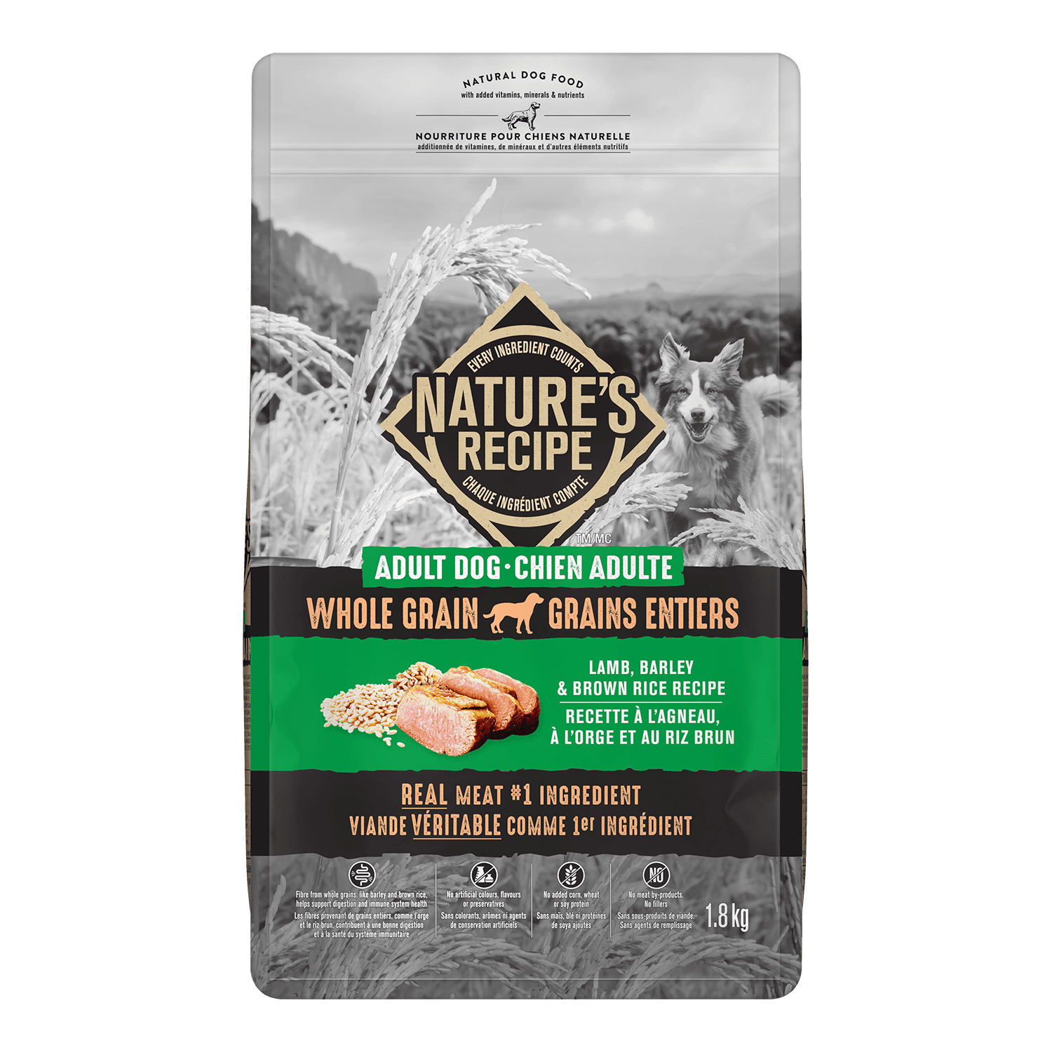 NR WG LAMB 1.8KG - FRENCH NATURES RECIPE WG NR LAMB 1.8KG