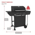 thumbnail image 2 of Nexgrill 3-Burner Propane Gas Grill with Side Burner, 52,000BTUs, 418 SQ. In. Cooking Space, BBQ Grill with Durable Steel Lid & Control Panel for Outdoor Cooking, Patios, and More - 720-0925S, 2 of 8