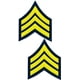 Tactical 365® Opération Première Réponse Paire de Grade Sergent Uniforme Chevron Emblème Patchs - Or sur Marine – image 1 sur 2
