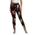 thumbnail image 1 of Pantalones de yoga de Halloween para mujer, leggings con estampado festivo para una mayor comodidad, para hacer ejercicio, correr, hacer ejercicio en casa, para todas las estaciones., 1 of 3