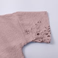 thumbnail image 3 of GZWYHT Boho Floral Tops，Plus Size Women's Summer Graphic T-Shirts Printed T Shirts Shirts Loose Pleated Cute Casual 3/4 Sleeve Tunic Top Cute Loose Fit Tunics Pink XL, 3 of 9