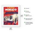thumbnail image 2 of 2nd Monaco Grand Prix 1930 - Vintage Car Racing Poster - Fine Art Rolled Canvas Print 16in x 20in, 2 of 4