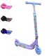 thumbnail image 1 of Scooter Patín del Diablo para Niños con Luces Plegable Altura Ajustable Antideslizante Freno 3 a 8 Años - Morado, 1 of 7