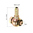 thumbnail image 2 of Uxcell 6mm Barb M6x1 Male Thread Hose Pipe Fitting Elbow Carbon Steel Adapters, 2 of 5