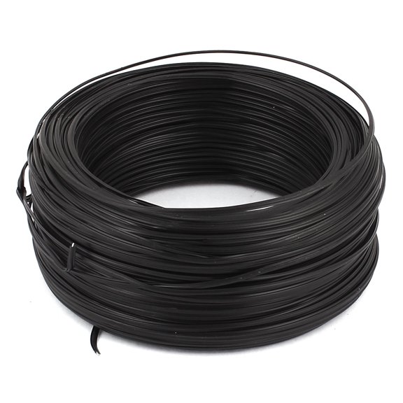 100M 328Ft Length 2.3mm Diameter Black Coated Electro Galvanized Iron Wire 0.55mm