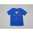 thumbnail image 5 of Old Glory Youth Halloween Train Conductor Costume Short Sleeve Graphic T Shirt, 5 of 6