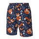 thumbnail image 4 of Balery Cute Foxes Traje de Baño Estilo Hawaiano para Hombre, Shorts de Secado Rápido con Bolsillos-X-Large, 4 of 6