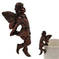 thumbnail image 3 of WMGHA Miniature Fairies Figurines Flower Pot Huggers Mini Resin Flying Angel Sculpture Fairy Garden Accessories Planter Pot Hanger Outdoor Garden Lawn Decoration,Vintage Angel Statue Decor, 3 of 6