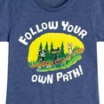 thumbnail image 3 of Pete The Cat - Follow Your Own Path - Toddler And Youth Girls Short Sleeve Graphic T-Shirt, 3 of 6