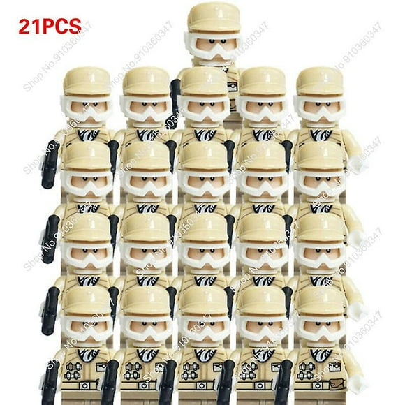 21 Pcs de Nouveaux Soldats Clones Star Strom Wars Compatibles avec 9488 Blocs de Construction Jouets pour Enfants