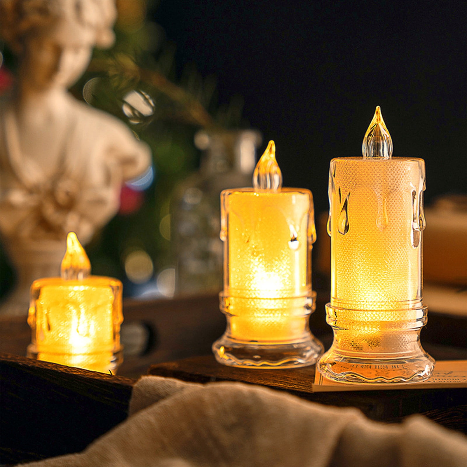 28 Bougies Chauffe-Plat Colorées - Sans Fumée - Pour Mariage, Spa, Noel - 3-4h Brûlage