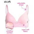 thumbnail image 2 of dELiA*s Girls' Training Bra - 3 Pack A-Cup Molded Wire-Free Microfiber Lace Bralette (32A-36A), 2 of 7