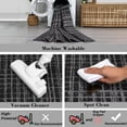 thumbnail image 6 of GlowSol 10'x13' Rugs for Living Room, Modern Abstract Area Rug Low Pile Non-Slip Geometric Stripes Carpet, Soft Foldable Bedroom Rug, Black, 6 of 8