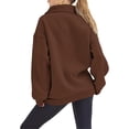 thumbnail image 3 of Womens Oversized Sweatshirts Hoodies Half Zip Pullover Fall  Outfits 2023 Y2k Clothes, Womens Sweatshirts Half Zip Cropped Pullover Fleece Quarter Zipper Hoodies Fall outfits Clothes, 3 of 6