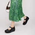 thumbnail image 2 of LUOBANIU Women's Mary Jane Shoes - Platform Wedge Round Toe Ankle Strap Comfortable Business Office Work Shoes Black40, 2 of 7