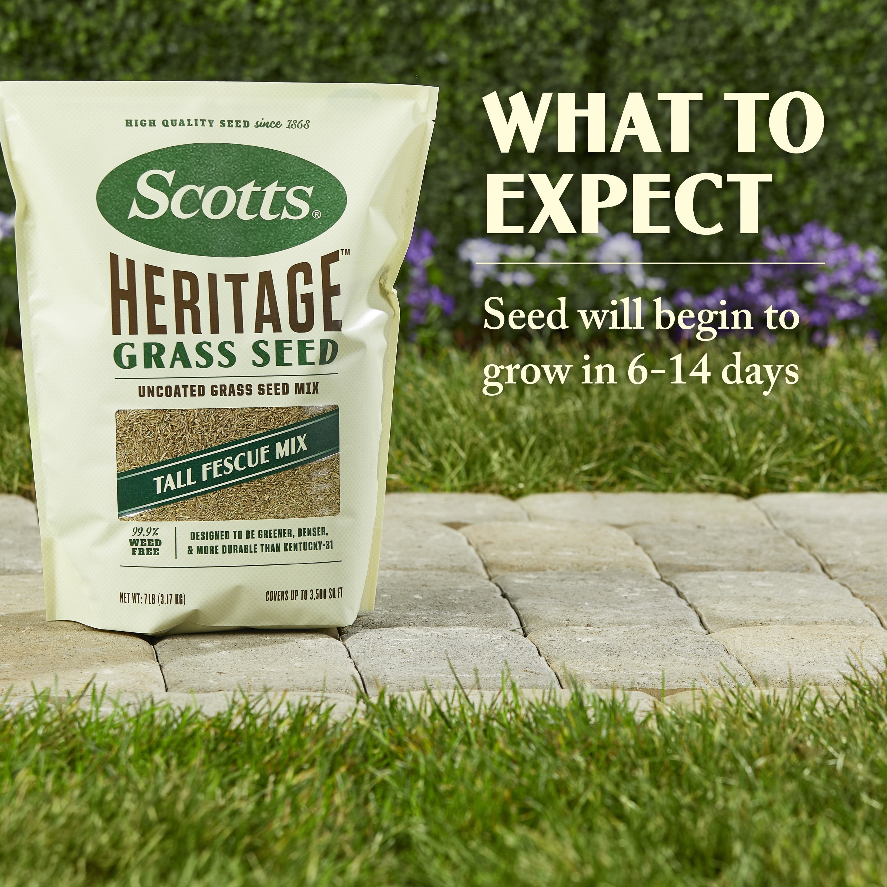Scotts Heritage Grass Seed Tall Fescue Mix, 7 lbs.