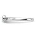 thumbnail image 4 of Sterling Silver Low 4mm Round White Topaz Ring, 4 of 5