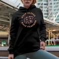 thumbnail image 2 of Half Coffee Half Teacher feat. an Apple & Travel Cup Art Merch Gift, Black Hooded Sweatshirt or Hoodie, Large, 2 of 5