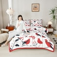 thumbnail image 4 of Castle Fairy Cardinal Christmas 3-Piece Full Comforter Set, 4 of 8