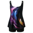 thumbnail image 4 of Swimsuit for Women 2024 Tankini Summer Two Piece Bathing Suits Print Sling Swim Tank Top with Shorts Beach Swimwear, 4 of 5