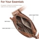 thumbnail image 5 of Bolso bandolera BOSTANTEN pequeño con triple cremallera para teléfono móvil, marrón, 5 of 7