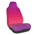 thumbnail image 1 of Wukai Light Purple Glitter Full Set Car Seat Covers with Soft Padding Universal Auto Front Seats Protector and Cushion Mat, 1 of 5