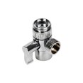 thumbnail image 4 of TOP-MAX Plastic Shower Arm Diverter Valve Adapter Connector Faucet Nozzle (Rubber Washers Included), 4 of 7