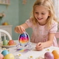 thumbnail image 5 of DefiDgd Easter Faux Crystal Egg Bunny Ornament,Colorful 2D Flat Acrylic Easter Desk Figurines Decorations for Easter Spring Party Home Decor,Gift for Friend Family(D), 5 of 5