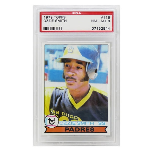 Ozzie Smith (San Diego Padres) 1979 Topps Baseball RC Rookie Card #116 - PSA 8 NM-MT (B)