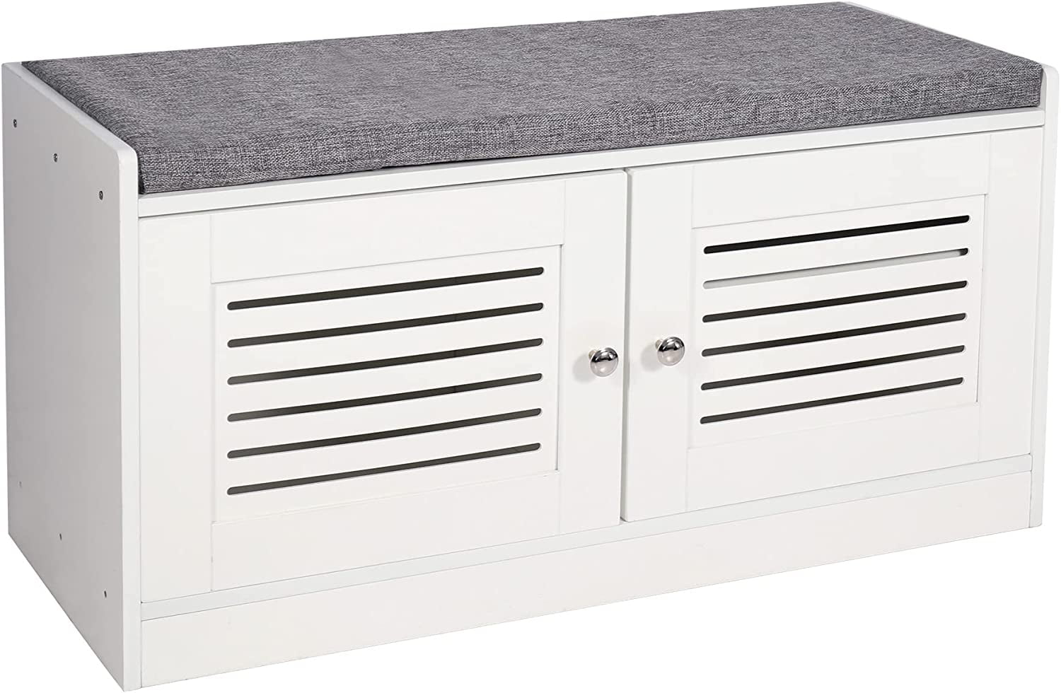 REDCAMP White Shoe Storage Bench 2 Doors Entryway Bench With Cushion   9fafde4e 25aa 493d Bd72 E9cee5bdc393.f74aba9dddfe1192fba3d5741f2e2fbb 