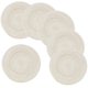 thumbnail image 1 of Zhuge Manteles individuales redondos tejidos térmicos,manteles individuales tejidos con aislamiento térmico, juego de 6 manteles individuales redondos de algodón, beige, 14 pulgadas, lavables, 1 of 5