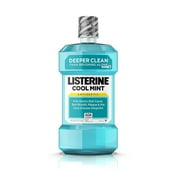 Listerine Cool Mint Antiseptic Mouthwash Bad Breath & Plaque 1.5L, 6-Pack