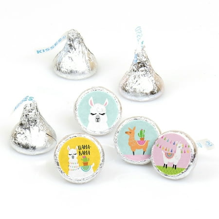 Flavor Labels (Whole Llama Fun - Llama Fiesta Baby Shower or Birthday Party Candy Sticker Favors - Labels Fit Hershey’s Kisses-108)