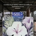 thumbnail image 3 of Bathroom Scale, Highly Accurate Digital Body Scale,Precisely Measures Weight up to 400 lbs-Large White Hibiscus Flowers And Tropical Leaves, 3 of 4