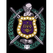 Omega Psi Phi Fraternity Shield Cotton 3'' Emblem Patch