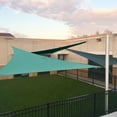 thumbnail image 6 of Sunshades Depot 8' x 11' x 13.6' Sun Shade Sail Right Triangle Permeable Canopy Turquoise Green Custom Size Available Commercial Standard, 6 of 6