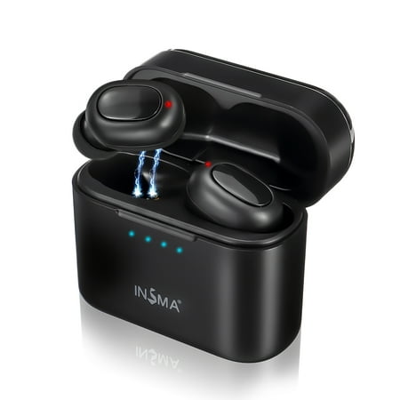 Premium Sound With Bass TWS bluetooth 5.0 Wireless Earbuds with【Wireless Charging Case】True Wireless Stereo Headphones in-Ear Built-in Mic Sport Headset Premium Sound with Deep Bass ()
