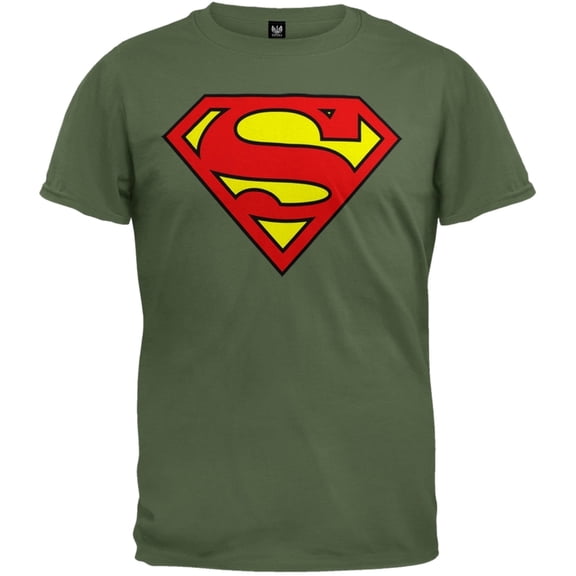 Superman - Shield Logo Moss T-Shirt