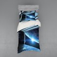 thumbnail image 2 of Ambesonne Space Bedding Set 4 Pcs, Stars Galactic Journey, Queen, Grey Blue, 2 of 3