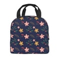 thumbnail image 4 of ZICANCN Insulated Lunch Bag for Women Men,Pink Yellow Floral Texture Reusable Cute Lunch Bags for Picnic School Work Office, 4 of 8