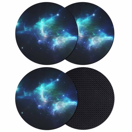 Navy Blue Black Coasters Set of 4 Absorbent Coasters for Drinks Stars Sky Modern Art Coaster for Desk Coffee Table Protection Home Decor House Warming Gifts 4
